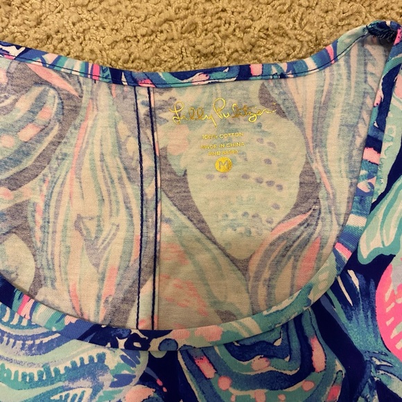 ๐๐๐EUC Lilly Pulitzer Beacon Twilight Blue Scale Up M ๐๐๐ - Picture 5 of 13